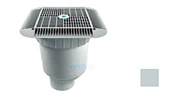 AquaStar 16" Square Grate with Double Deep Sump Bucket | with 4" Socket (VGB Series) | Blue | 1216104D