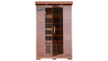 HeatWave Yukon 2-Person Cedar Infrared Sauna with 6 Carbon Heaters | SA1309
