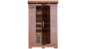 HeatWave Yukon 2-Person Cedar Infrared Sauna with 6 Carbon Heaters | SA1309