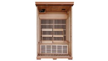HeatWave Yukon 2-Person Cedar Infrared Sauna with 6 Carbon Heaters | SA1309