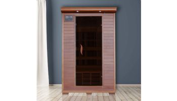 HeatWave Yukon 2-Person Cedar Infrared Sauna with 6 Carbon Heaters | SA1309