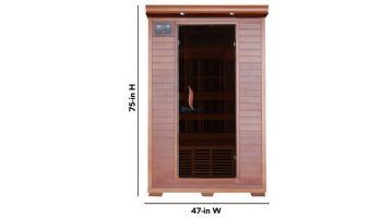 HeatWave Yukon 2-Person Cedar Infrared Sauna with 6 Carbon Heaters | SA1309