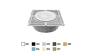 AquaStar Square MoFlow Suction Outlet Cover | with Double Deep Sump | Dark Gray | 12MF105A