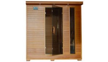 HeatWave Great Bear 6-Person Cedar Infrared Sauna with 10 Carbon Heaters | SA1323