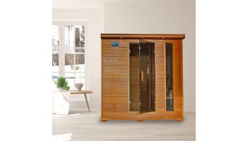 HeatWave Great Bear 6-Person Cedar Infrared Sauna with 10 Carbon Heaters | SA1323