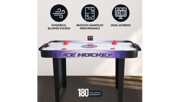 Hathaway Hat Trick 4-Foot Air Hockey Table with LED Scoring | NG1015H BG1015H