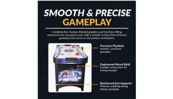Hathaway Hat Trick 4-Foot Air Hockey Table with LED Scoring | NG1015H BG1015H