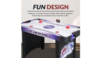 Hathaway Hat Trick 4-Foot Air Hockey Table with LED Scoring | NG1015H BG1015H