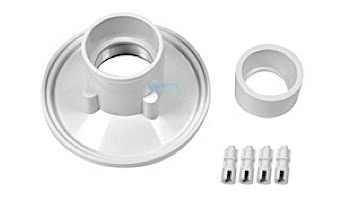 AquaStar Sumpless Bulkhead Fitting with 2" Socket and 1 1/2" Reducer Bushing | White | RND101