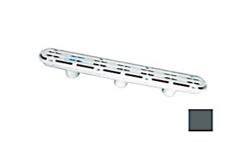 AquaStar 32" Channel Drain with 3 Port PVC Sump|AV Anti-entrapment Suction Outlet Cover (VGB Series) Dark Gray | 32CDAV105