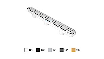 AquaStar 32" Channel Drain with 3 Port PVC Sump|AV Anti-entrapment Suction Outlet Cover (VGB Series) White | 32CDAV101