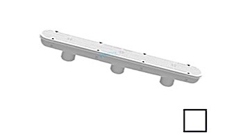 AquaStar 32" Channel Drain with 3-Port PVC Sump | Pinhole Anti-Entrapment Suction Outlet Cover (VGB Series) White | 32CDPH101