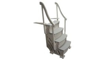 Confer Plastics Confer Curve Above Ground In Pool Step | Warm Gray | CCX-AG