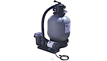 Blue Star 19" Sand Filter and Pump System with Valve, Hoses, and Fittings | AG-PE-100005
