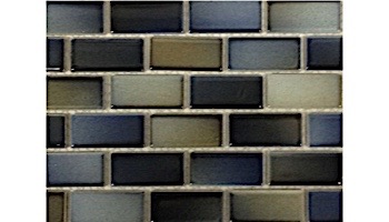 Fujiwa Tile Glasstel Mosaic Series 7/8" x 1-7/8" | Marine Matte | Glasstel-76