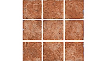 National Pool Tile Geosheen 2x2 Series | Rust | GEORUST2X2