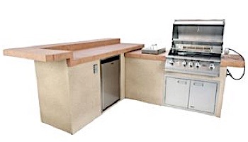 Lion Premium Grill Islands American Q with Rock or Brick Natural Gas | 90119NG
