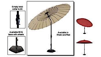 Canton Umbrella | 10ft Round | O'Bravia Khaki | NU5466
