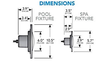J&J Electronics PureWhite LED Pool Light XI Series | 120V Equivalent to 500W+ 30' Cord | LPL-F5W-120-30-P 21070