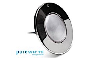Jandy White Pool Light for Inground Pools with Stainless Steel Facering | 300W 120V 30 ft Cord | WPHV300WS30