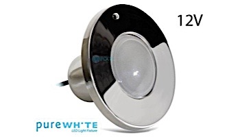 J&J Electronics PureWhite LED Spa Light | 12V Cool White Equivalent to 100W 30' Cord | LPL-S1W-12-30-P 21106