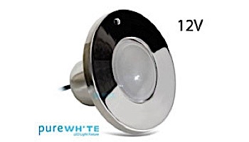 J&J Electronics PureWhite LED Spa Light | 12V Cool White Equivalent to 100W 50' Cord | LPL-S1W-12-50-P 21107