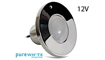 J&J Electronics PureWhite LED Spa Light | 12V Equivalent to 100W 50' Cord | LPL-S1W-12-50-P 21107