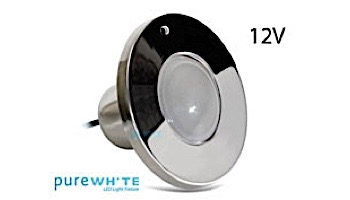 J&J Electronics PureWhite LED Spa Light | 12V Equivalent to 100W 100' Cord | LPL-S1W-12-100-P