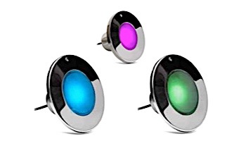 J&J Electronics ColorSplash XG Series Color LED Pool Light SwimQuip Version | 12V Equivalent 33W 150' Cord | LPL-F2C-12-150-PSQ