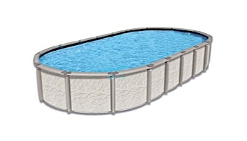 Azor 18'X33' Oval 54" Tall Pool with Skimmer | Pool Only | PAZO-YE183354RRRRRRI10