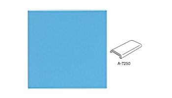 Cepac Tile Solid 6x6 Glossy Series Trim A-7250 | Pool Blue | #925 A-7250