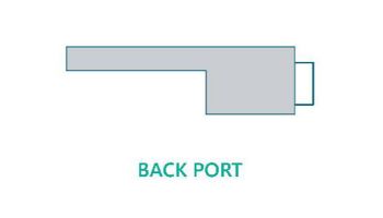 Natural Wonders 48" Arch Waterfall with 1" Lip Back Port | White | 25577-460-000