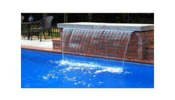 Natural Wonders 18" Arch Waterfall with 1" Lip Bottom Port | White | 25576-190-000