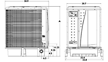 Pentair UltraTemp Heat Pump 90K BTU | Titanium Heat Exchanger | Digital Controls | Almond | 460931