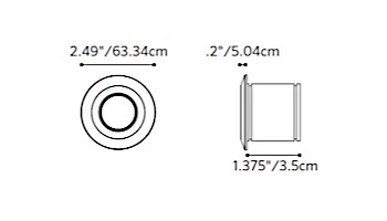 FX Luminaire PO 1LED Standard Wall Light | Spot Faceplate | Bronze Metallic | PO-1LED-ST-BZ