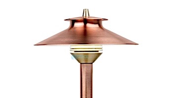 FX Luminaire DM 1 LED Pathlight  | Copper Finish | 12" Riser | DM-1LED-12R-CU KIT
