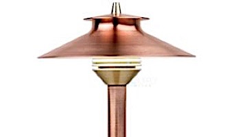 FX Luminaire DM LED Pathlight  | Copper Finish | 24" Riser | DM-1LED-24R-CU KIT