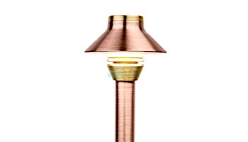 FX Luminaire HC 1 LED Pathlight  |  Copper Finish | 12" Riser | HC-1LED-12R-CU KIT
