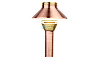 FX Luminaire HC 1 LED Pathlight  |  Copper Finish | 12" Riser | HC-1LED-12R-CU KIT