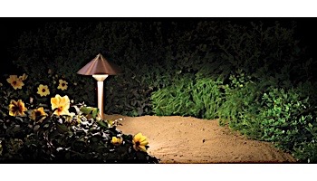 FX Luminaire QF 1 LED Path Light | Copper | 12" Riser | QF1LED12RCU KIT