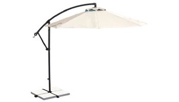 Santiago Cantilever Umbrella | 10ft Octagon | Champagne Linen Olefin | NU6400CH