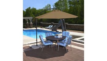Santiago Cantilever Umbrella | 10ft Octagon | Stone Olefin | NU6400ST
