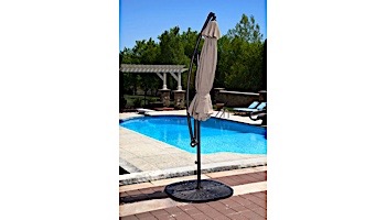 Santiago Cantilever Umbrella | 10ft Octagon | Stone Olefin | NU6400ST