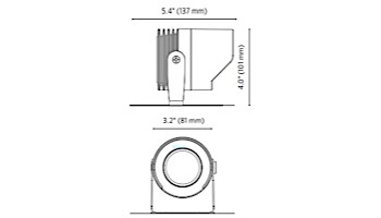 FX Luminaire LL LED Under Water Light | Luxor Compatible Only | Natural Brass | LL-ZD-1LED-BS