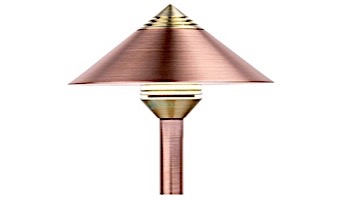 FX Luminaire QF 3 LED Path Light | Copper | 12" Riser | QF3LED12RCU KIT