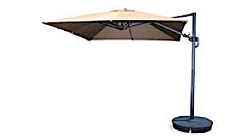 Santorini II Cantilever Umbrella | 10ft Square | Sunbrella Acrylic Beige | NU6045