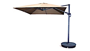 Santorini II Cantilever Umbrella | 10ft Square | Sunbrella Acrylic Beige | NU6045