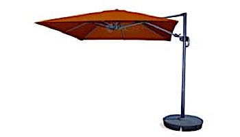 Santorini II Cantilever Umbrella | 10ft Square | Sunbrella Acrylic Terra Cotta | NU6050