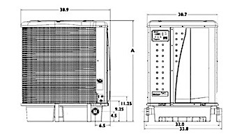 Pentair UltraTemp Heat Pump 75K BTU | Titanium Heat Exchanger | Digital Controls | Black | 460960