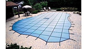 Arctic Armor 20-Year Ultra Light Solid Left End Step Safety Cover | Rectangle 20' x 40' Blue | WS2193B